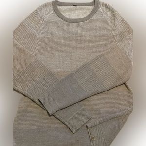 Lulu Lemon Textured Knit Crewneck Sweater size L